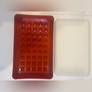 Tupperware Paprika Hot Dog Keeper Bacon Meat Marinade Container Vintage